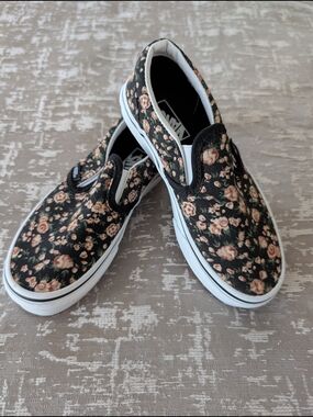 Vans Kids Slip-On Rose Dreams Sneakers NWOB